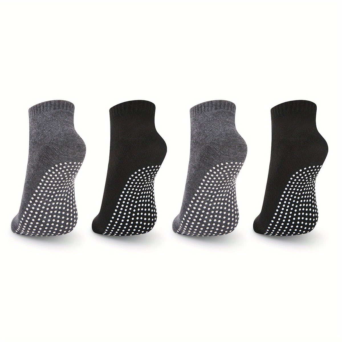 4 Pairs Women's Non-Slip Yoga Pilates Socks Breathable Training Socks