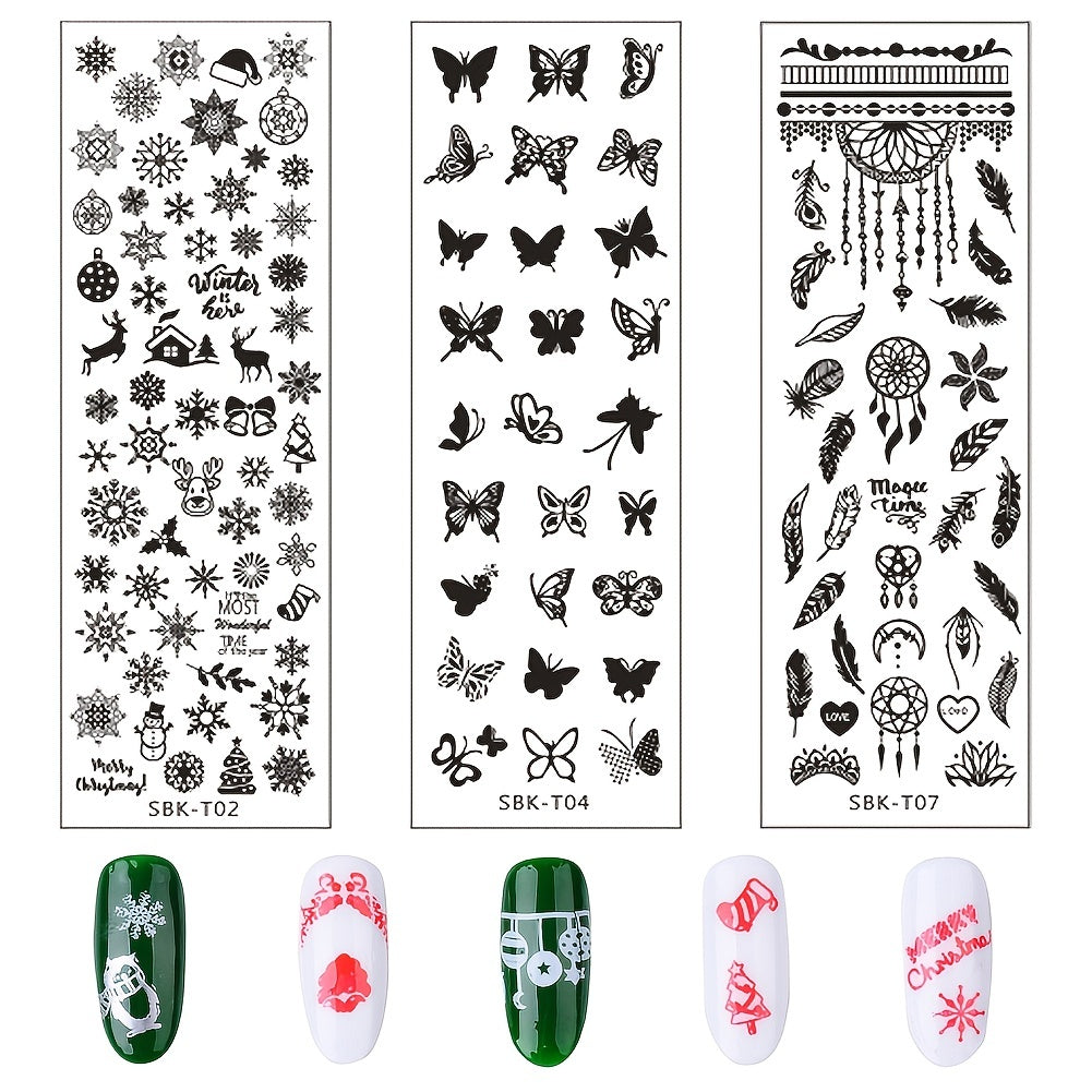 Nail Art Template DIY Stamping Plate Manicure Tool For Women Home Salon