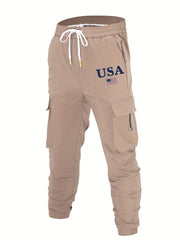 Men's Cargo Pants Flap Pocket Trousers Loose Casual Outdoor Work Streetwear