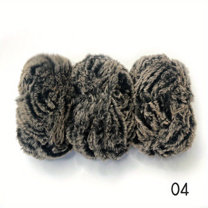 3pcs 150g 3rolls 1 0 65Nm High And Low 100 Polyester Fancy Crochet Fur Yarn