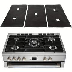 3pcs Gas Stove Burner Covers Reusable Teflon Protector Mat