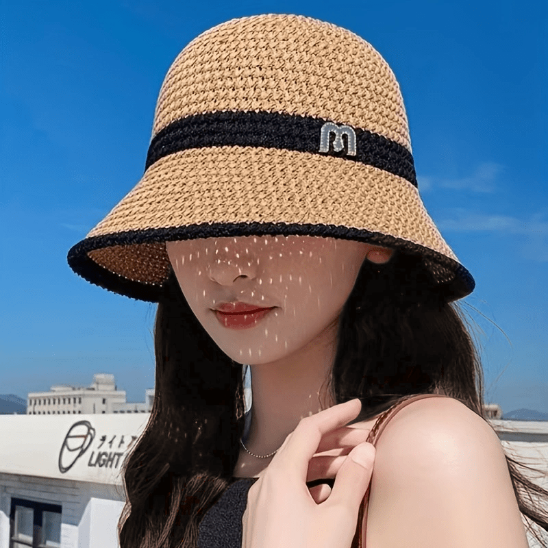 Crochet Bucket Hat Sunscreen Basin Hat for Women