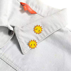 Girls Sun Moon Cloud Pattern Brooch
