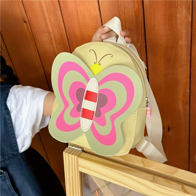 Sweet Girls Butterfly Shape Backpack for Kindergarten Students