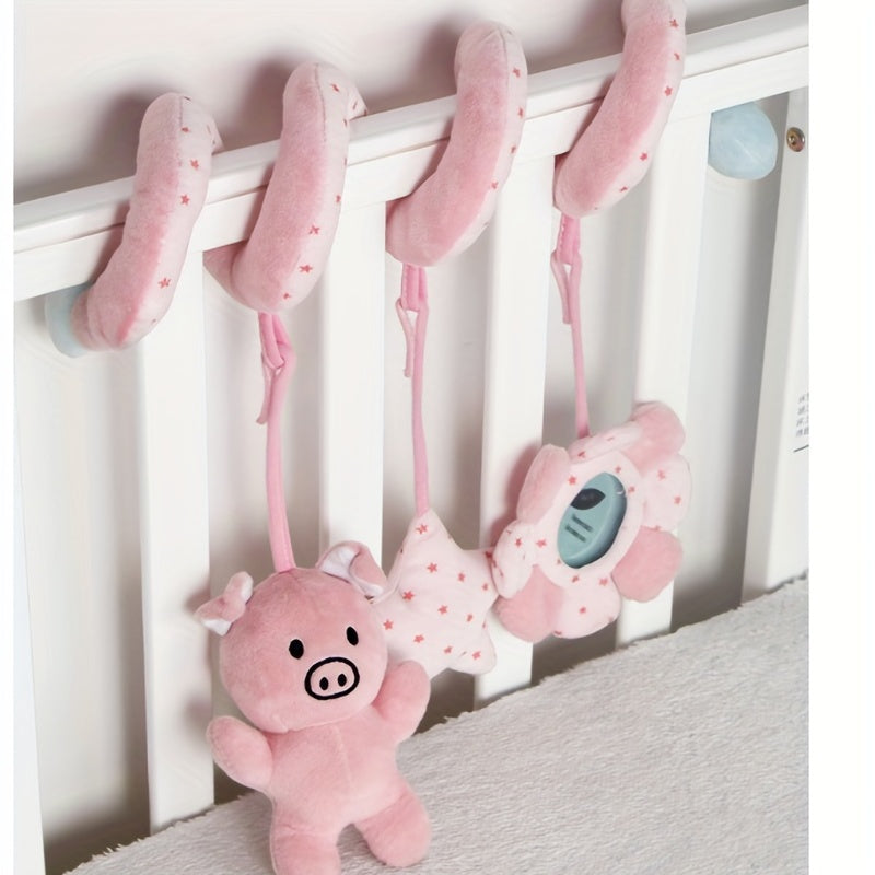 High Contrast Baby Spiral Hanging Toy, Sensory Toy for Newborns