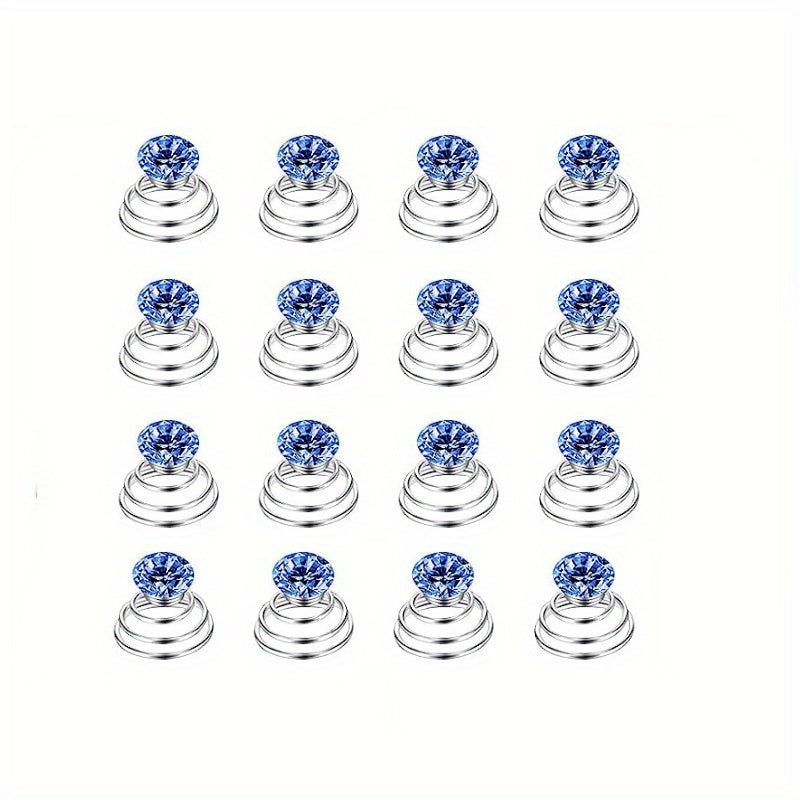 12pcs Rhinestone Spiral Hair Clip for Wedding Bridal Prom Party