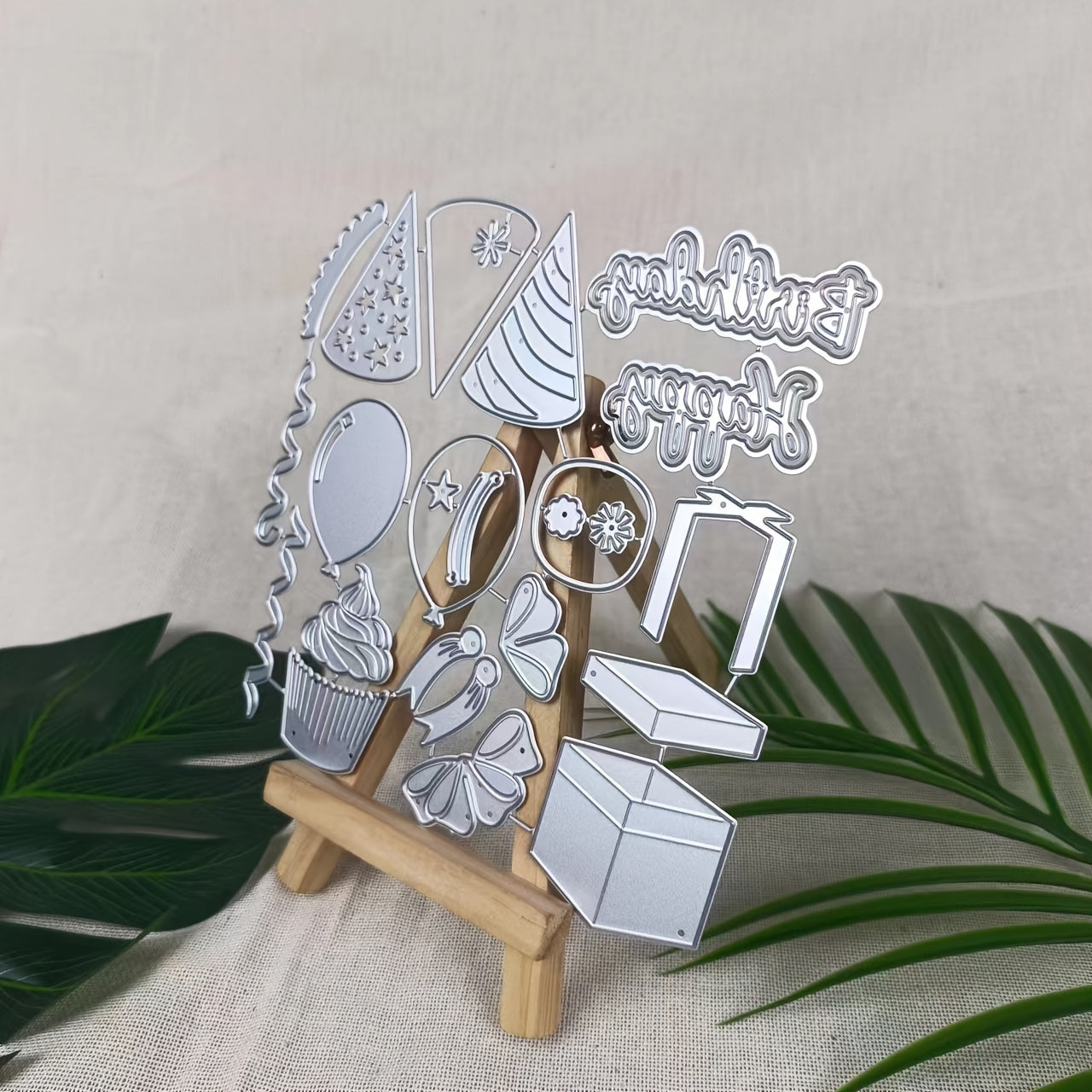 1Pc Happy Birthday Gift Metal Cutting Dies DIY Card Scrapbook Decoration