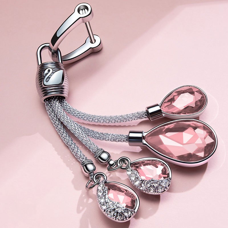 Universal Car Key Chain Pendant Diamond Crystal High-end Key Pendant