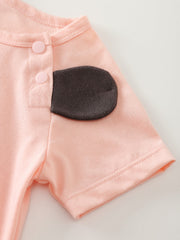 Newborn Baby Girls Jumpsuit Unisex Sweet Cat Print