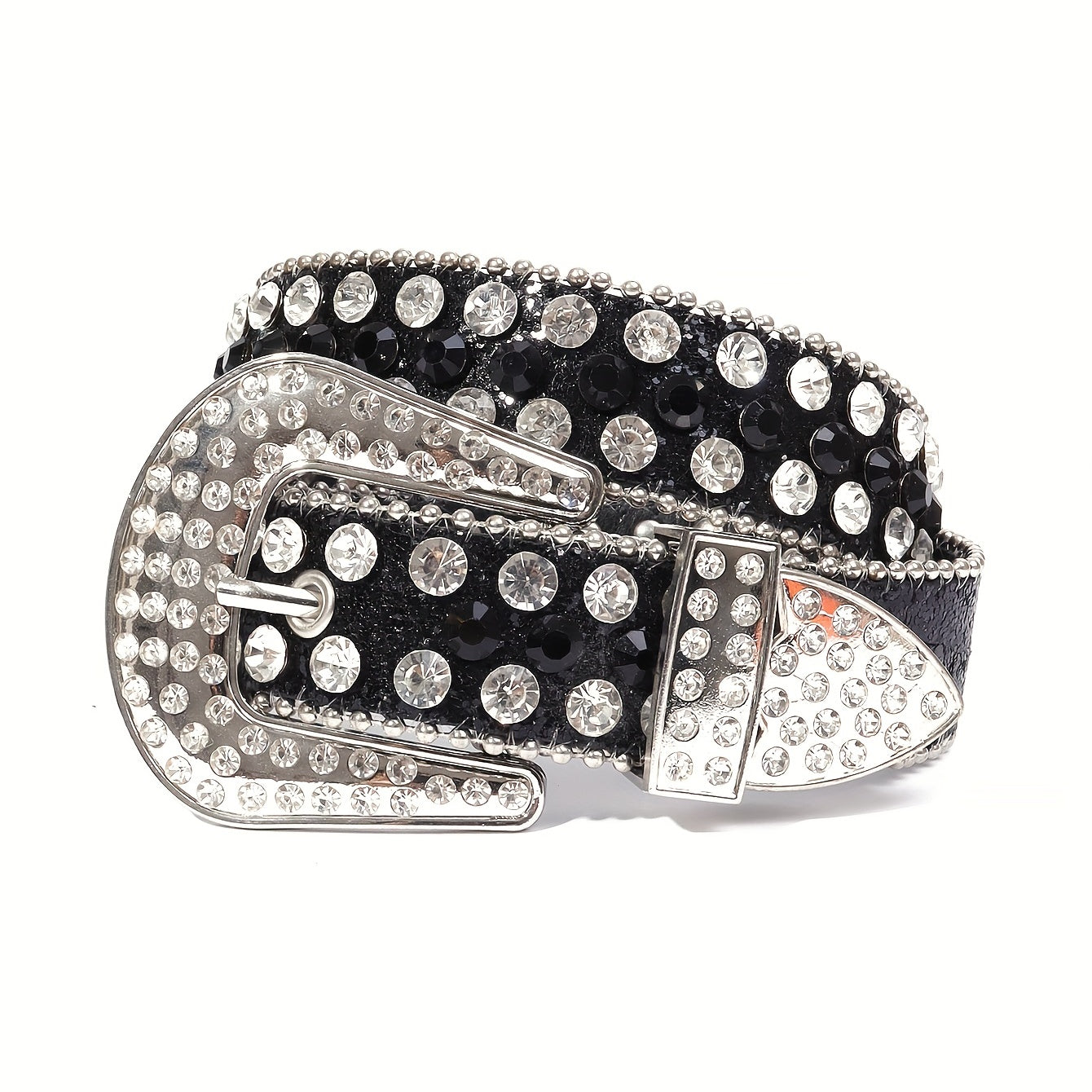 Kids Rhinestone Western Leather Belt - Cowgirl Cowboy