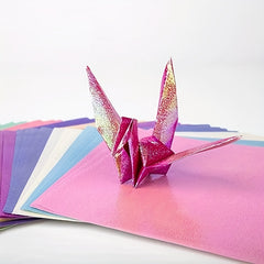 50pcs Pearlescent Shining Folding Origami Glitter Decorative Paper