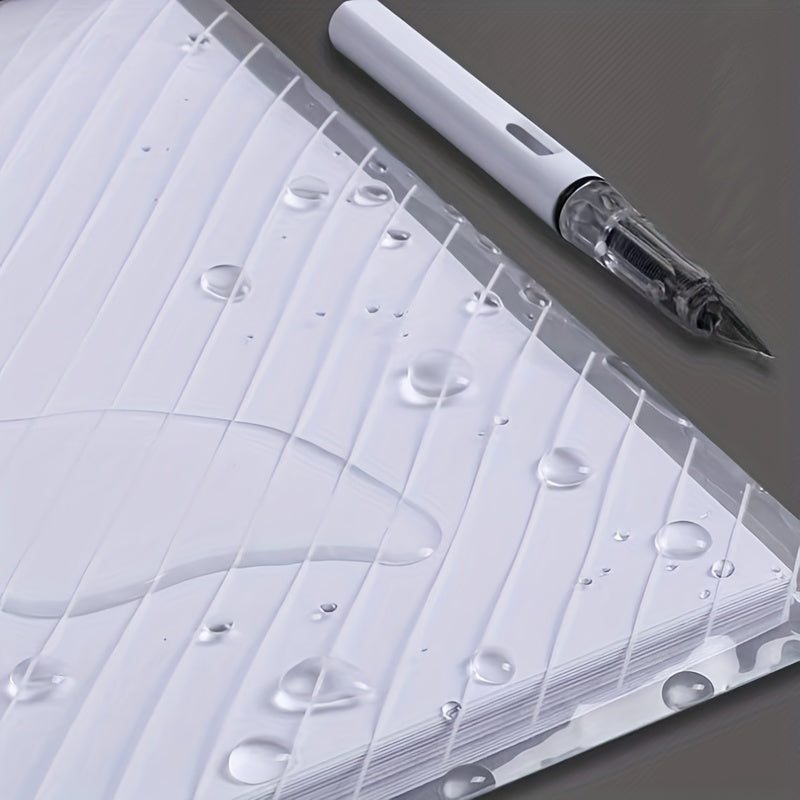 10pcs Waterproof Transparent File Bag Large Capacity Office Supplies