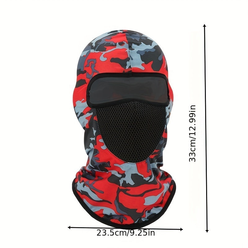 Camouflage Print Windproof Cycling Mask for Outdoor Sports