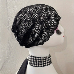 Hollow Out Lace Beanie Turban Cap Head Wrap Chemo Hats
