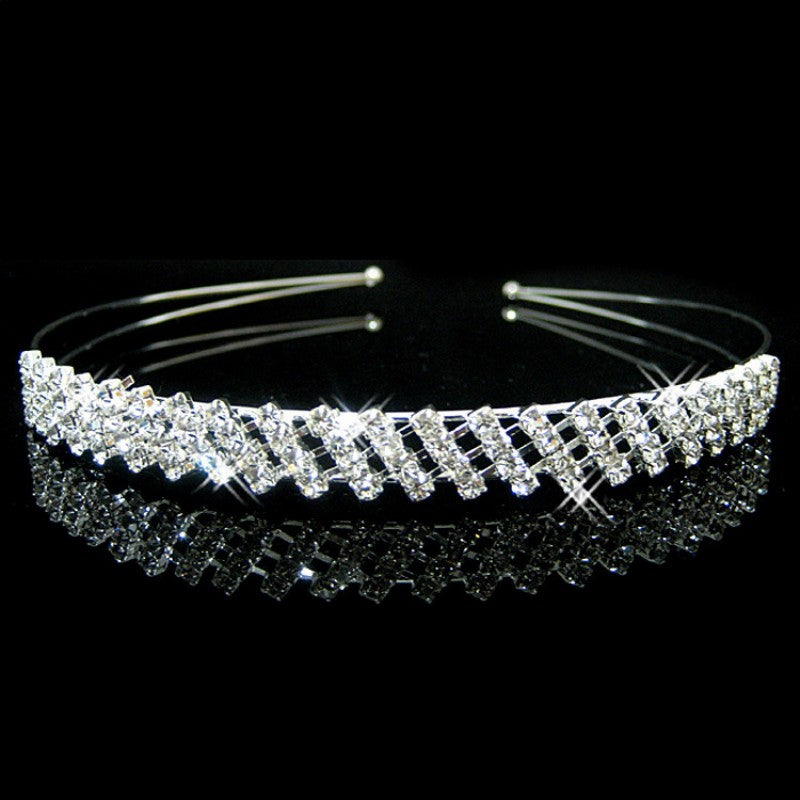 Rhinestone Wedding Headband Bridal Tiara Wedding Headpiece Bride Accessory