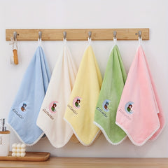 Embroidery Hand Towel Coral Fleece Quick-drying Soft Skin-friendly Face Towel