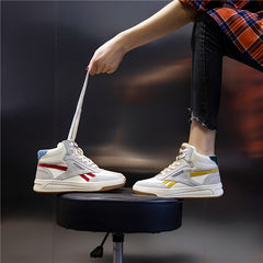 Women's High Top Thick Bottom Casual Flat Shoes