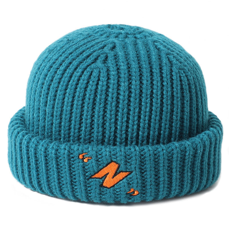 Men's Winter Embroidered Knitted Cap