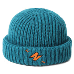 Men's Winter Embroidered Knitted Cap