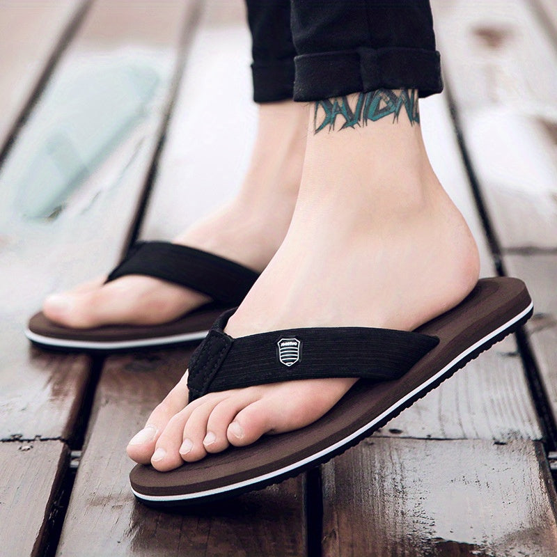 Men's Non Slip Outdoor Flip Flops - Casual Walking Slippers