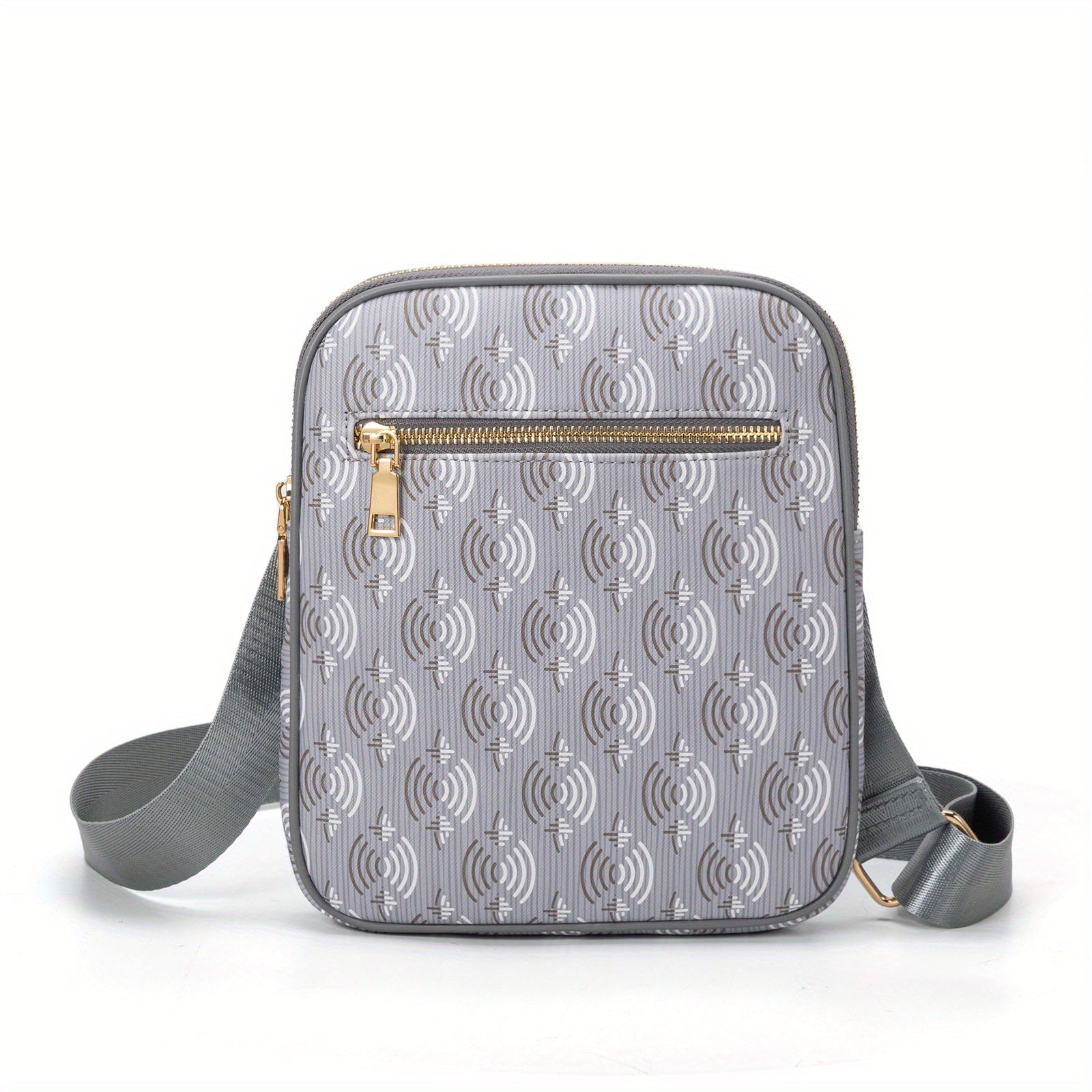 Men's Leather Crossbody Bag Vertical Shoulder Bag Casual Travel Messenger