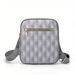 Men's Leather Crossbody Bag Vertical Shoulder Bag Casual Travel Messenger