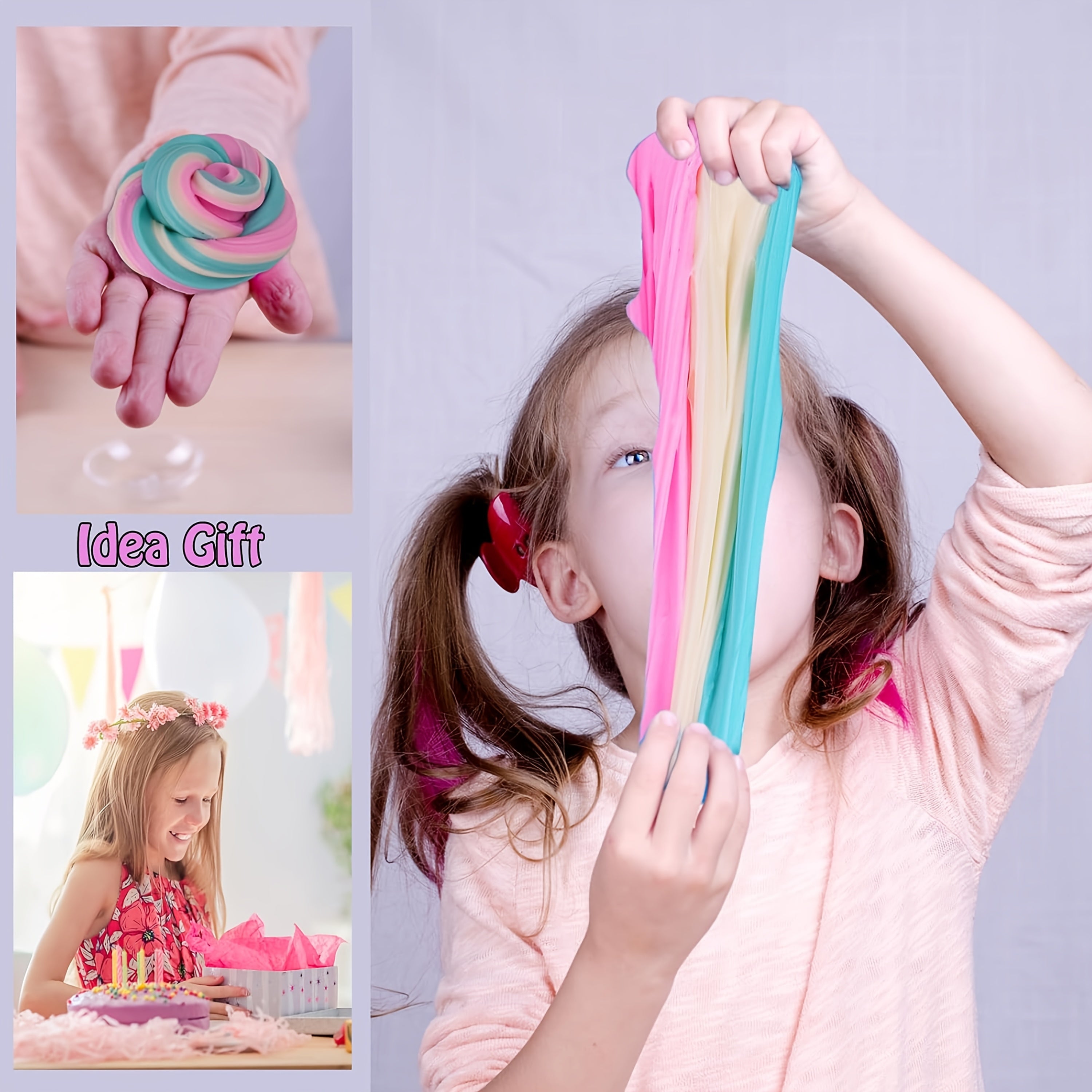 6pcs Butter Slime Kit Surprise Slime Toys for Kids Party Favors