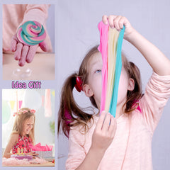8pcs Girls' Butterfly Slime Set Stretchy Non Toxic DIY Slime for Ki