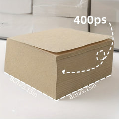 Tearable 8x8 cm Square Notepad - Thick Blank Scratch Paper