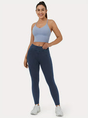  Solid Stretch Skinny Fitness Leggings