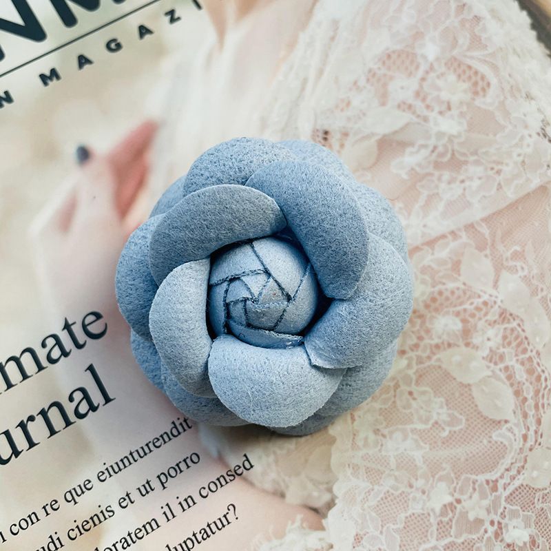 Pure Camellia Brooch Big Flower Brooch Men's Women's Suit Accessories