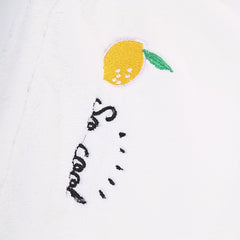 Embroidered Hair Towel Button Hair Drying Cap Coral Velvet Hair Towel