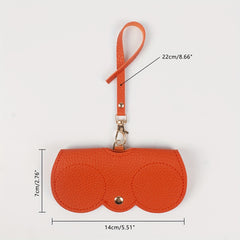Litchi Embossed Glasses Cover Sunglasses Storage Bag