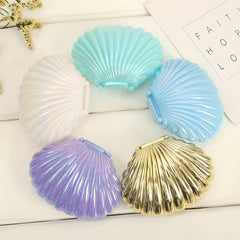 Colorful Plastic Seashell Candy Box for Wedding Favors