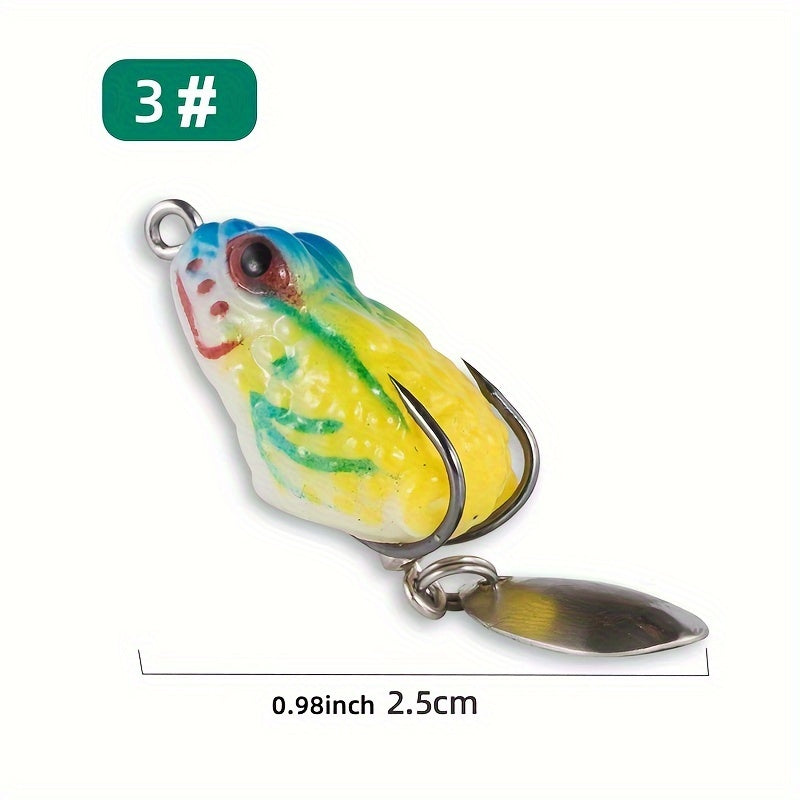 Bionic Frog Lure Double Hook Blade Fishing Accessories