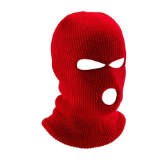 Men's Winter Cycling Hat Beanie Face Covering 3 Hole Knitted Full Face Cover