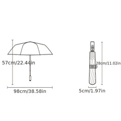 Automatic Manual Sunscreen UV Protection Tri-fold Umbrella