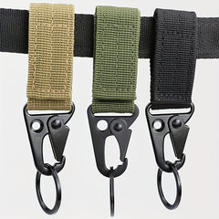 Nylon Mountaineering Key Chain with Lock Buckle