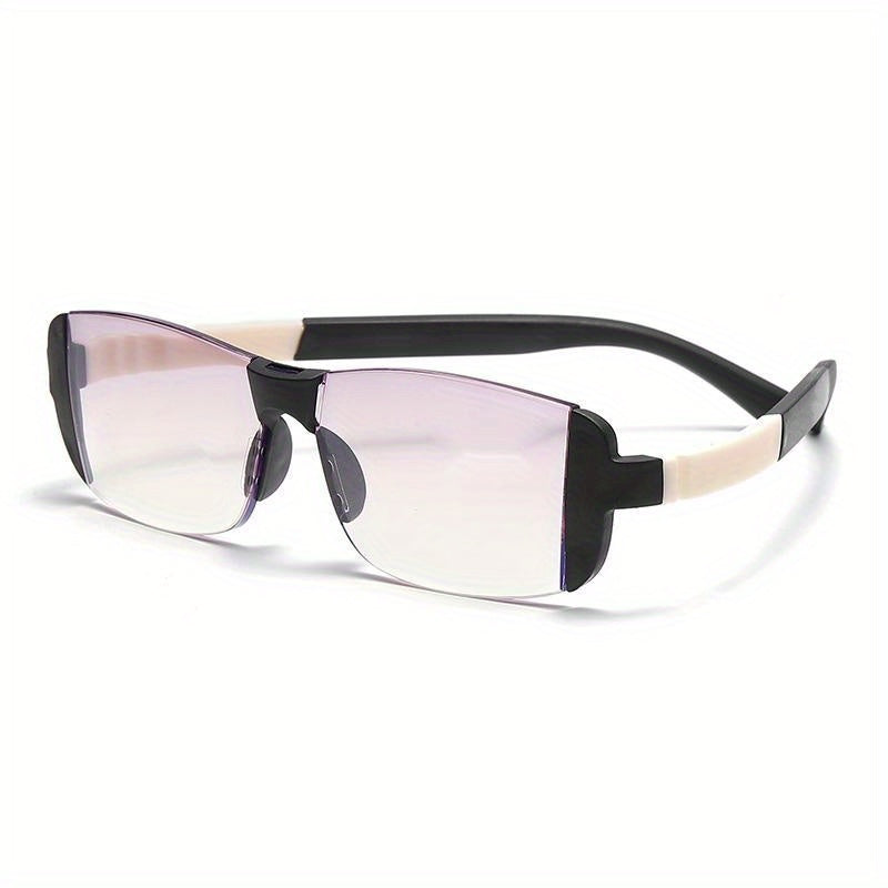 Dual Light Anti Drop Reading Glasses Plastic Frame Unisex