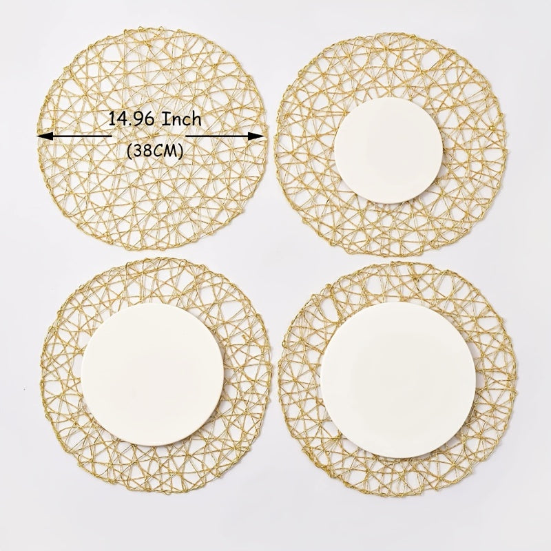 Woven Placemat Heat Resistant Stain Resistant Non slip Placemat Washable