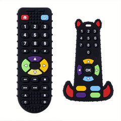 2pcs TV Remote Control Shaped Teething Toy Baby Teethers