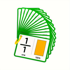 15 Double sided Fraction Cards Common Fraction Learning Tools