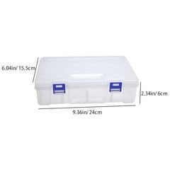 1pc Pin Clip Box 8 Grids Double Layer Storage Box