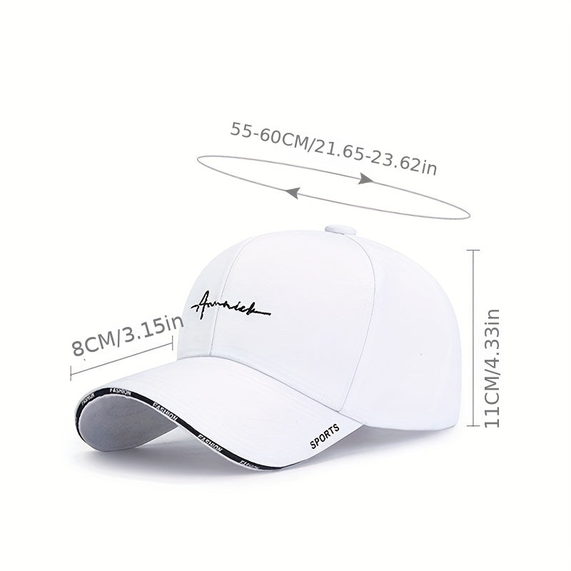 Unisex Embroidered Baseball Cap Sun Protection Hat