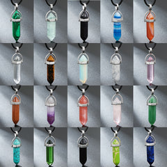 Natural Stone Energy Collar Necklace