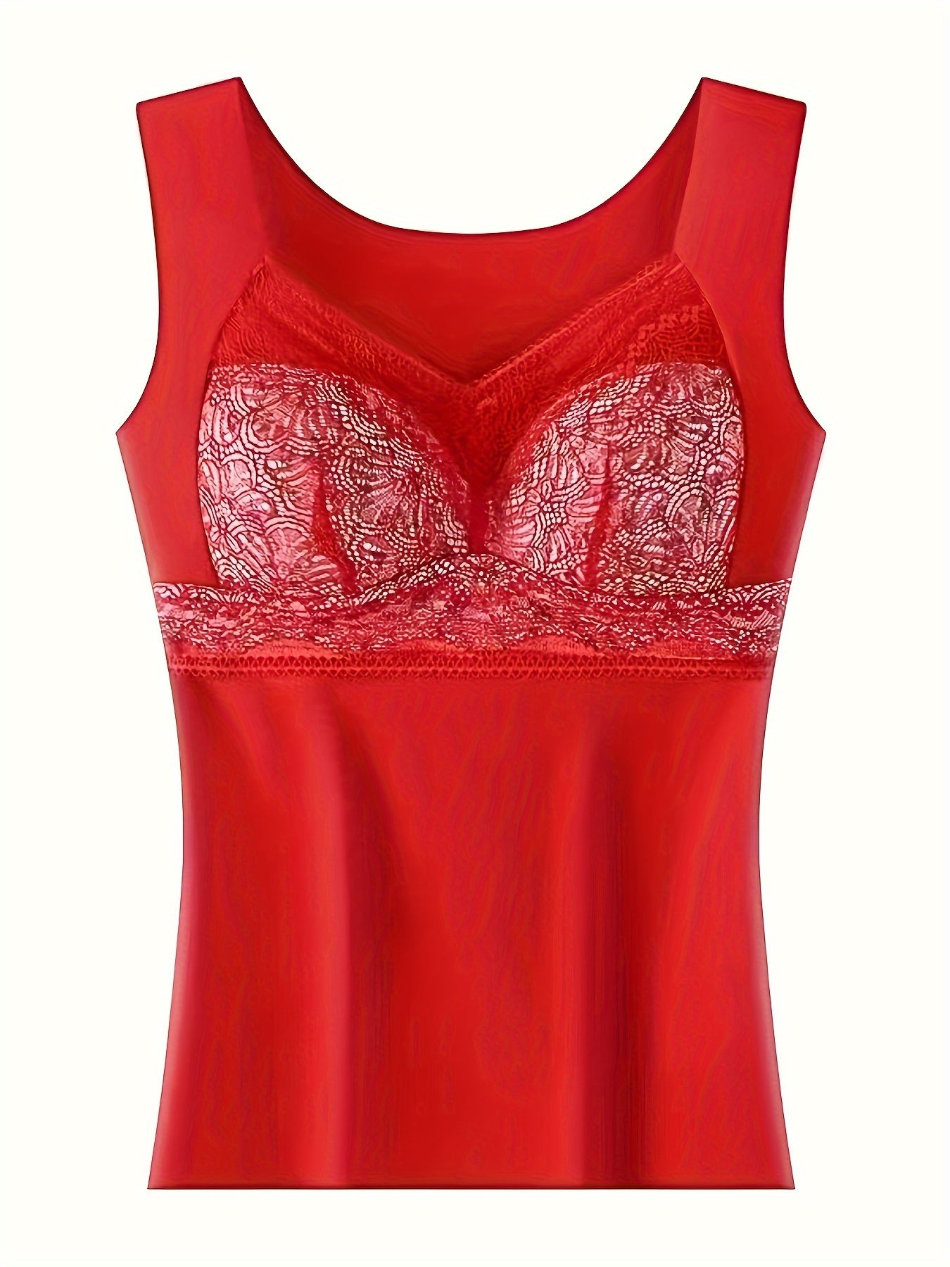 4pcs Floral Print Tank Tops Seamless Lace Top Women's Lingerie