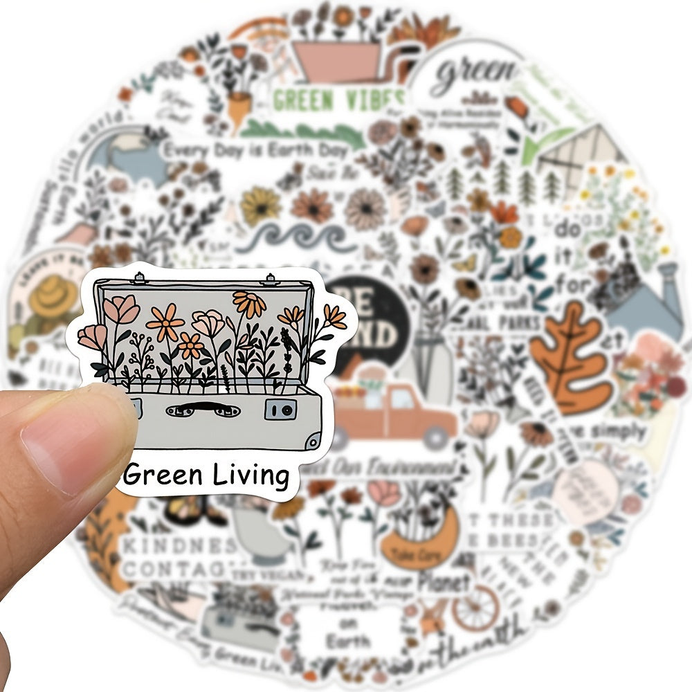 50 Inspiring Environmental Protection Graffiti Stickers for Learning and Play