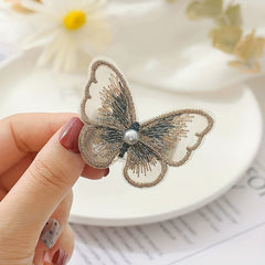 18pcs Embroidered Butterfly Hair Clips Lace Hair Clip for Women Girls