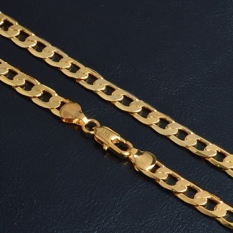 Men's Copper Chain Necklace Hip Hop Party Jewelry