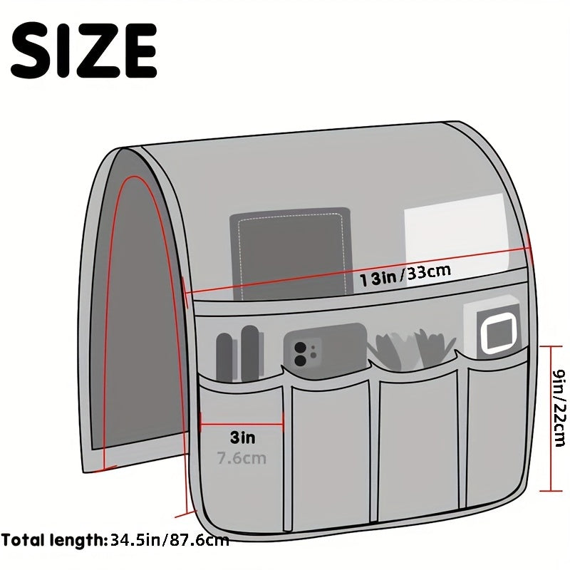 Armrest Pocket Organizer Sofa Chair Remote Holder Bedside Storage Bag
